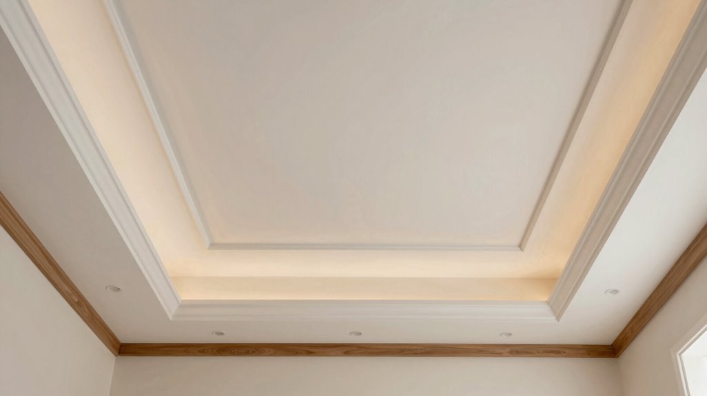 layered recessed tray ceilings