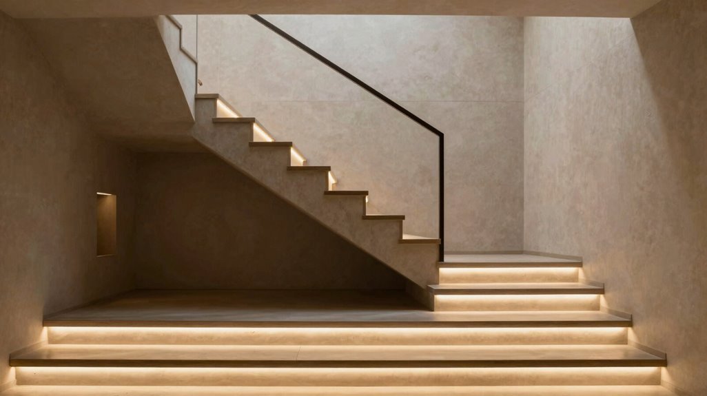 layered stairwell lighting strategy