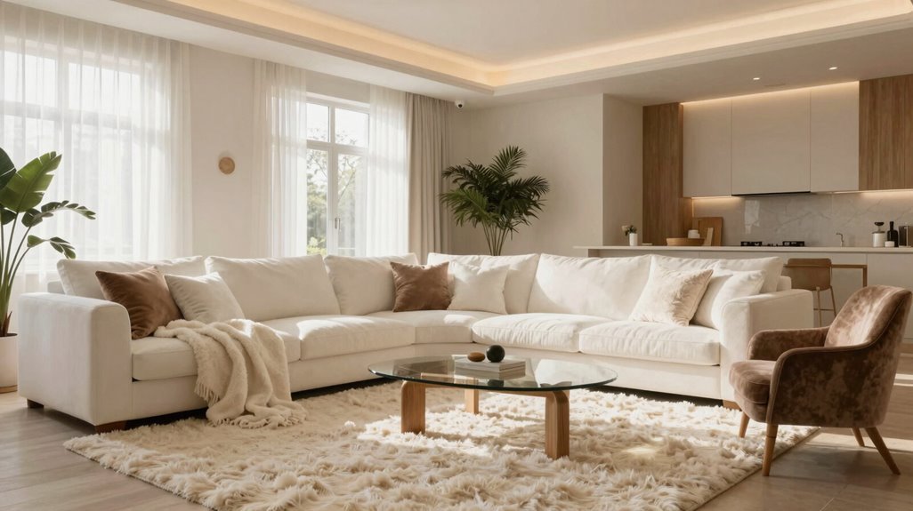 layered textures warm lighting