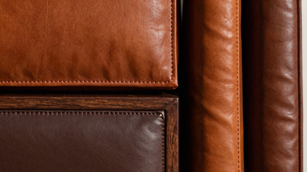 leather frames for timeless textured interiors