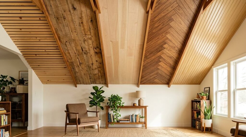 low cost wood ceiling ideas under 500