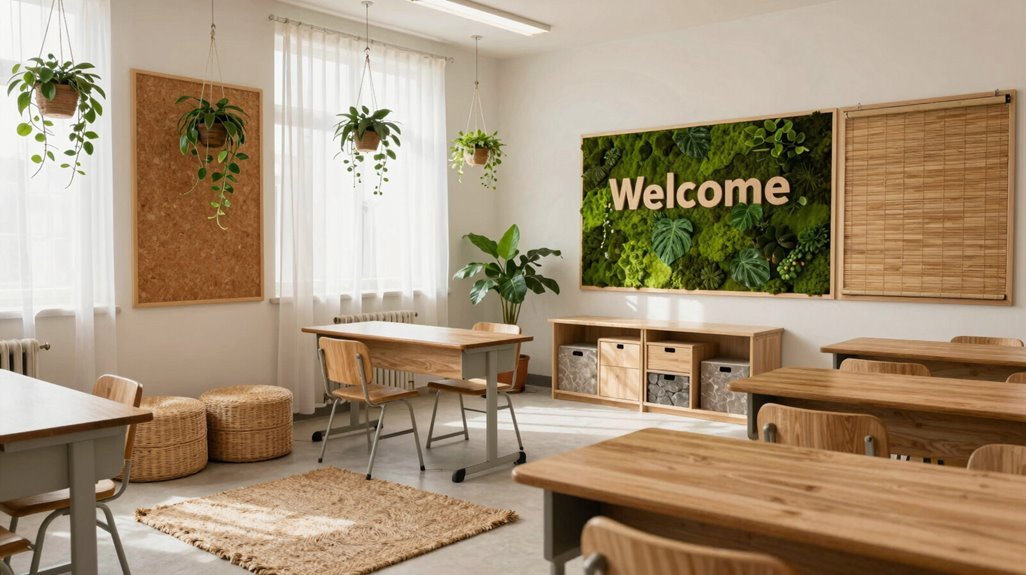 low maintenance greenery faux accents