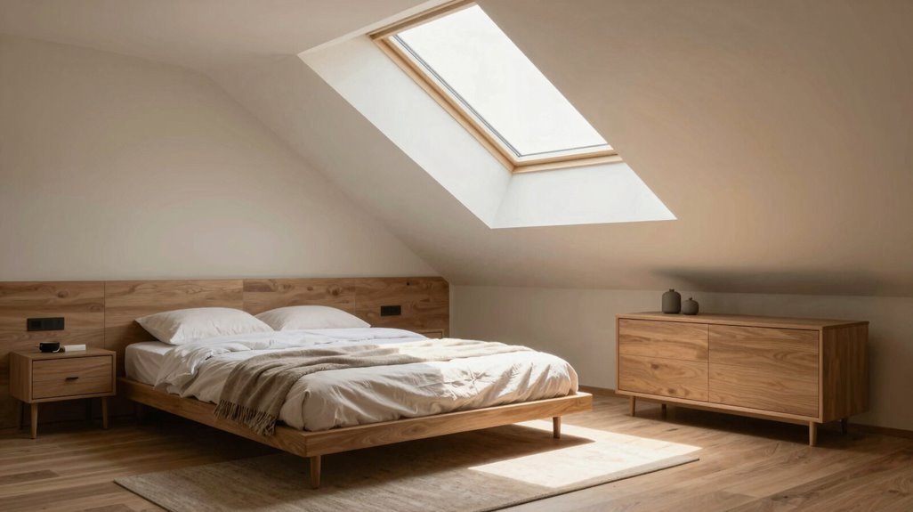 10 Expert Tips for Sloped Ceiling Bedroom Mastery 4 low profile furniture for sloped ceilings