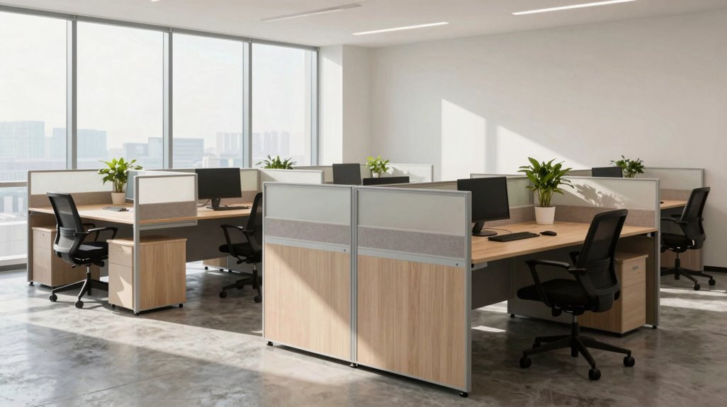 5 Office Cubicle Designs That Boost Productivity in 2027 1 low walls maximize daylight penetration