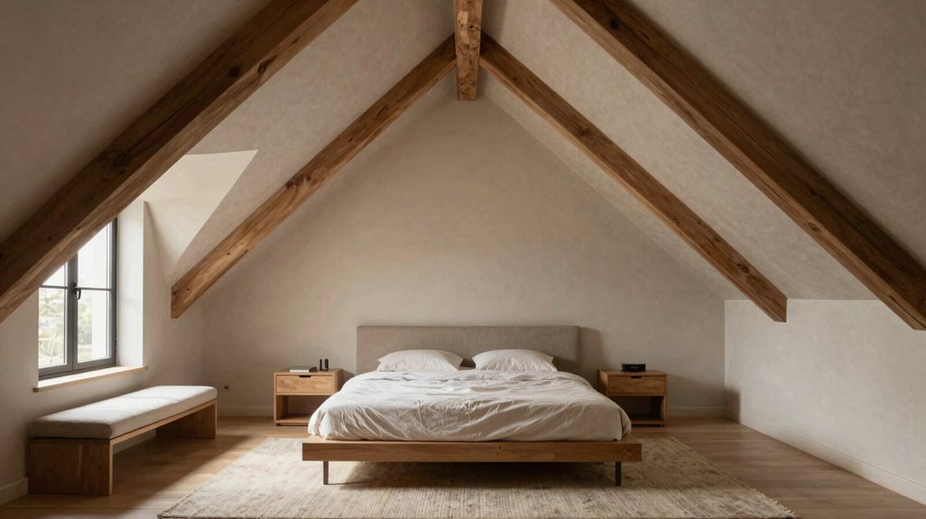 12 Vaulted Ceiling Bedroom Layout Ideas 10 lower profile furniture balanced layout