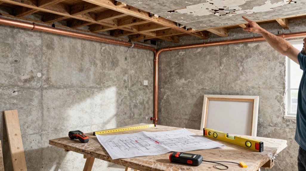map plumbing before placement