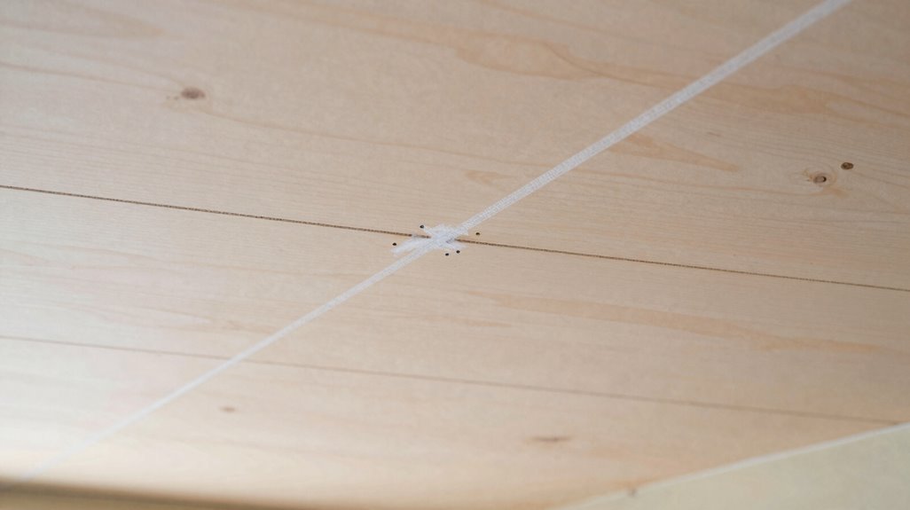 How to Install a Plywood Ceiling - A Complete Guide 2 measure mark align conceal seams