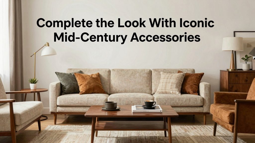 How to Decorate a Mid-Century Modern Living Room in 10 Essential Ways 10 mid century accessories color textures
