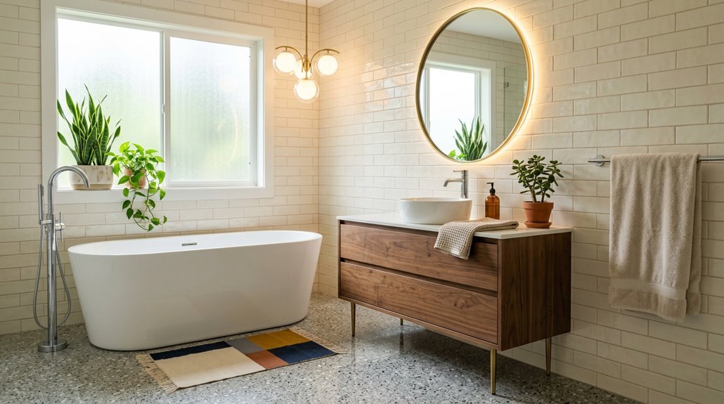mid century modern bathroom decor tips