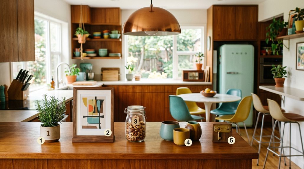 mid century modern kitchen decorating tips