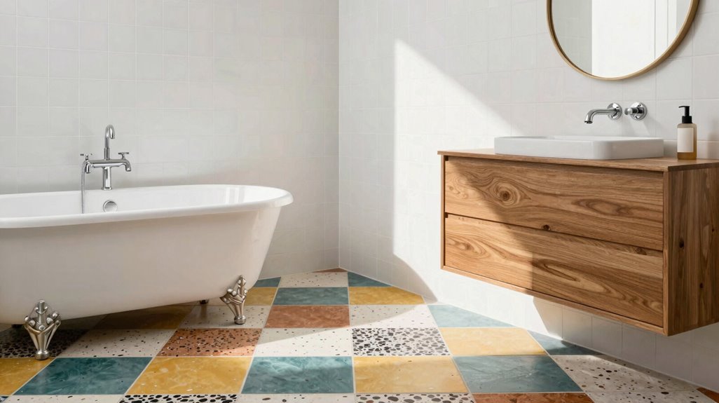 5 Steps to a Mid-Century Modern Bathroom Makeover 2 mid century tile pattern recommendations