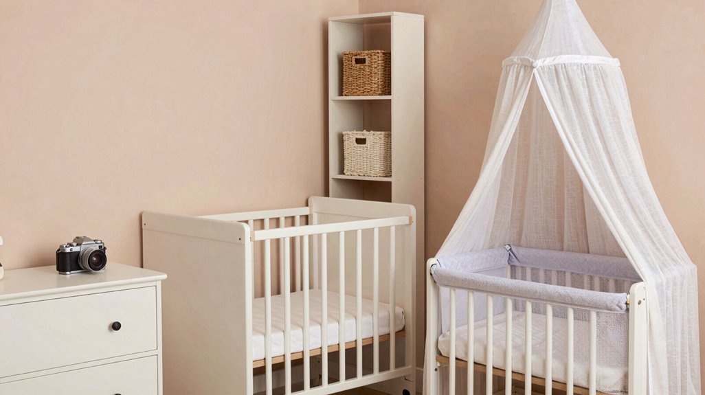 10 Small Nursery Ideas That Maximize Every Square Inch 2 mini crib 24x38 fit planning