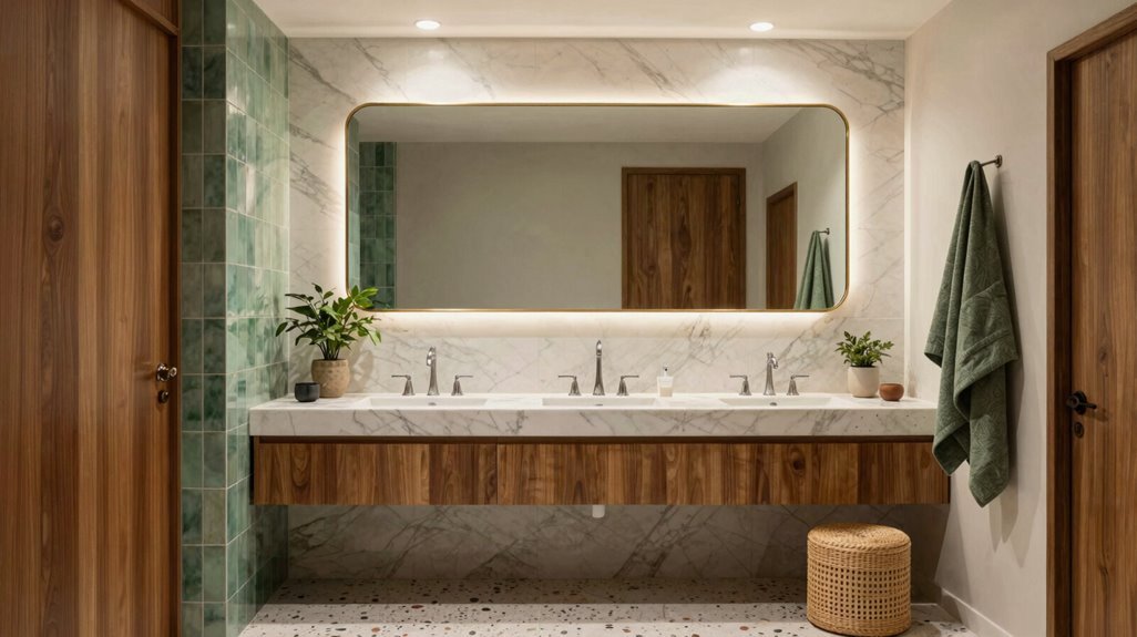 mirrors amplify light and space