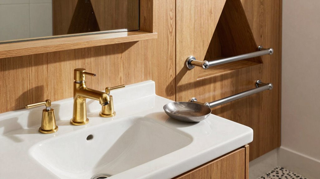 mix metals with preserved fixtures