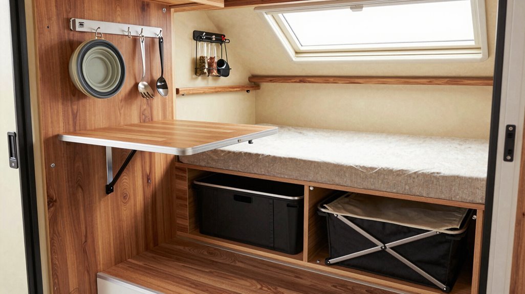7 Small Camper Hacks That Maximize Every Inch of Space 7 multi use space saving camper essentials