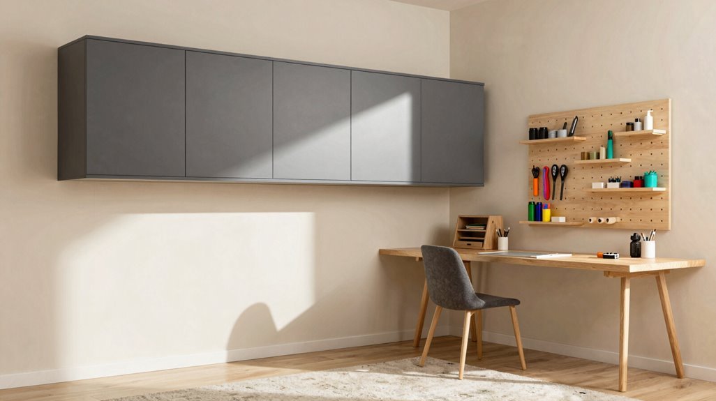 10 Hobby Room Design Ideas That Transform Empty Spaces Into Creative Havens 7 murphy bed doubles as workspace