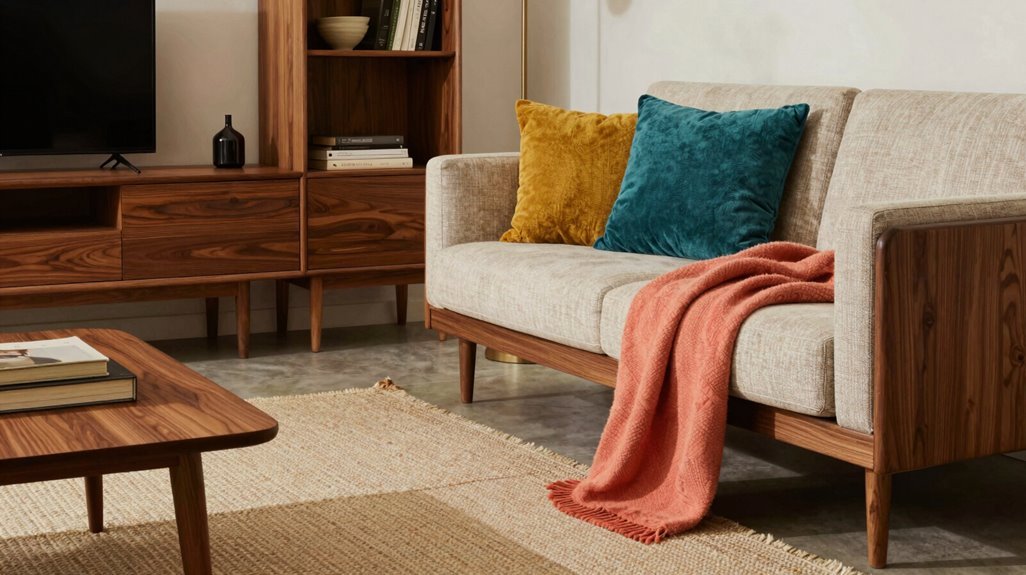 mustard or orange accent strategy