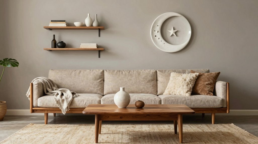 How to Decorate a Mid-Century Modern Living Room 1 neutral base with selective pops