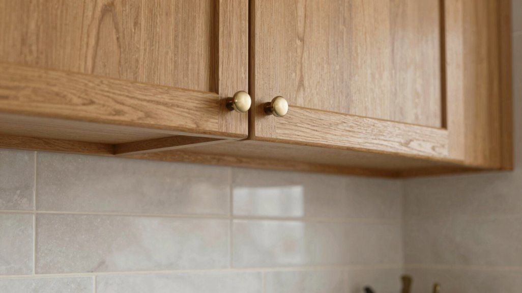 Oak Kitchen Cabinets Ideas for Your Home 5 neutral tile oak kitchen balance