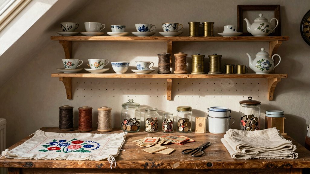 open shelves for heirloom display evolution