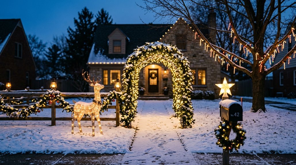 outdoor christmas yard accents transformable