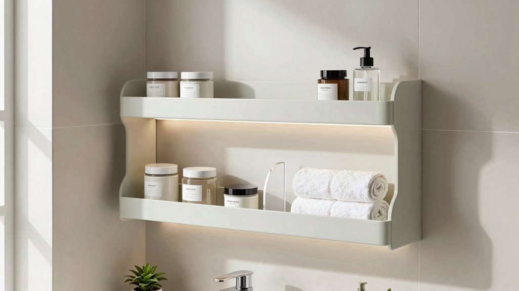 7 Smart Bathroom Storage Ideas You Can Use to Save Space 1 over the toilet slim storage shelves
