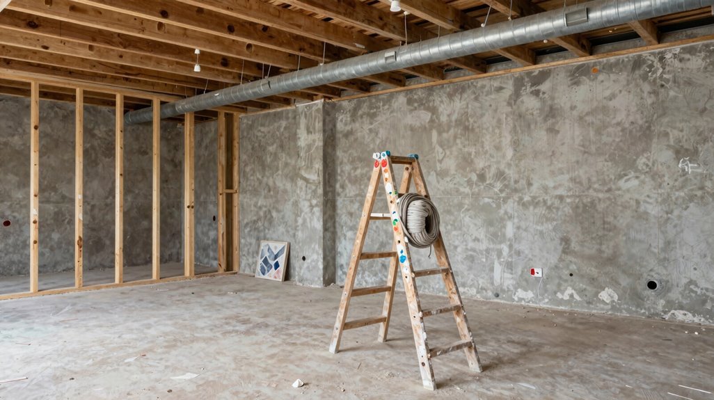 10 Unfinished Basement Design Secrets the Pros Don't Share 7 painted exposed ceilings save headroom and money