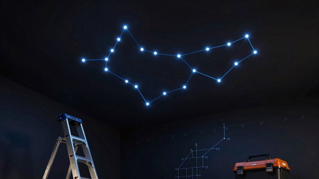 10 Steps to Install a Star Ceiling – A Complete Guide 3 plan power access and star ceiling layout