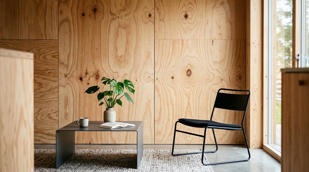 plywood walls offer ultimate flexibility