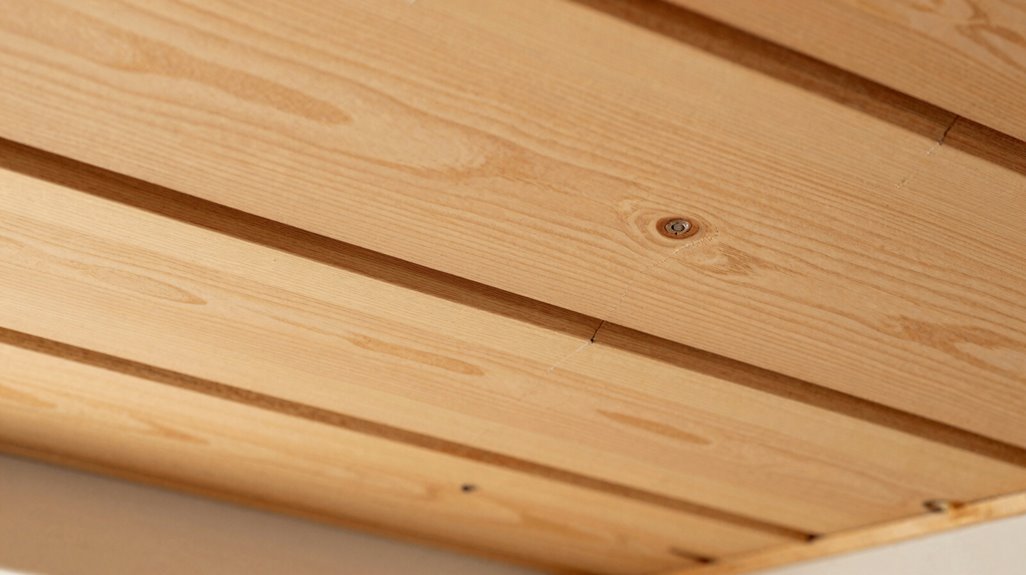 pre finished pine ceiling install efficiency