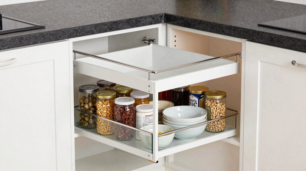 pull out shelves reclaim blind corners