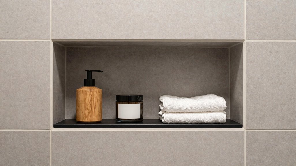 recessed tile niche dimensions