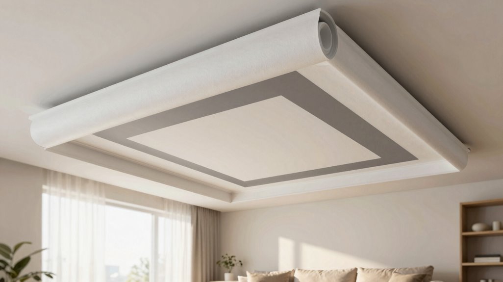 3 Cheap DIY Ceiling Ideas That Transform Any Room 1 roll stencil paint ceiling efficiently