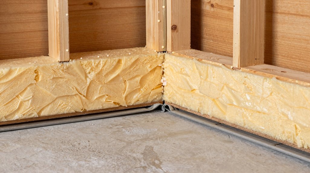 seal rim joists insulate walls end to end