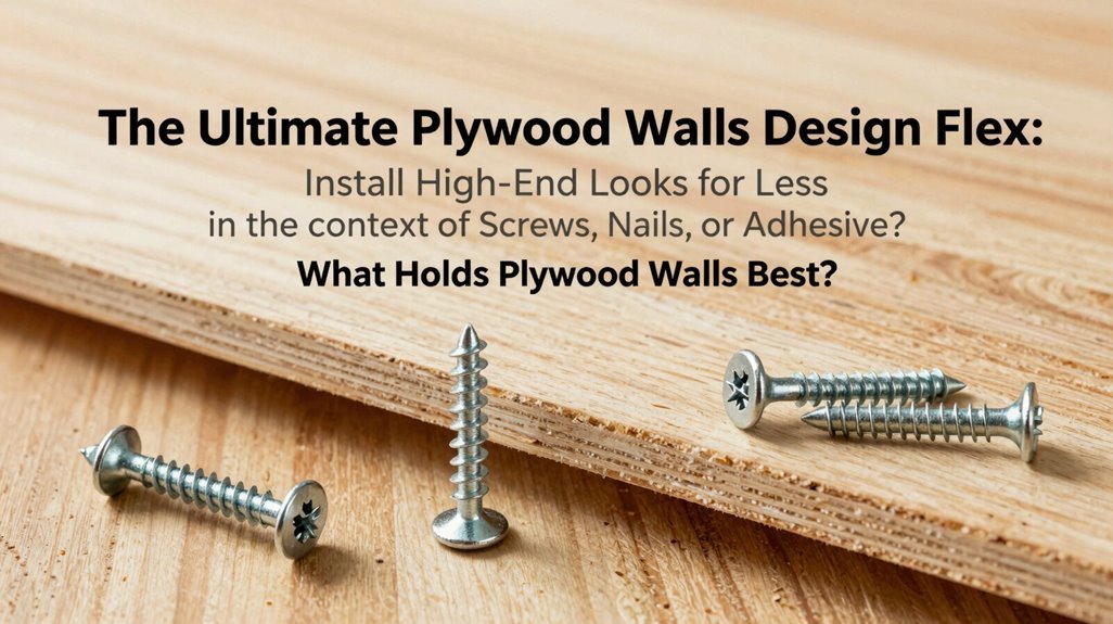 The Ultimate Plywood Walls Design Flex: Install High-End Looks for Less 6 secure plywood with screws glue braces appropriate fasteners