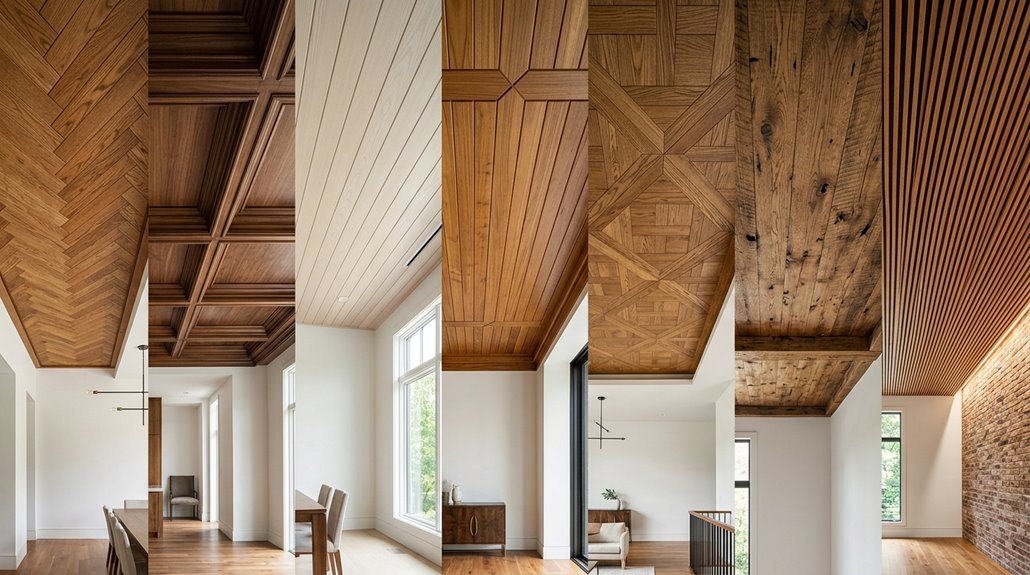 seven inexpensive wood ceiling ideas
