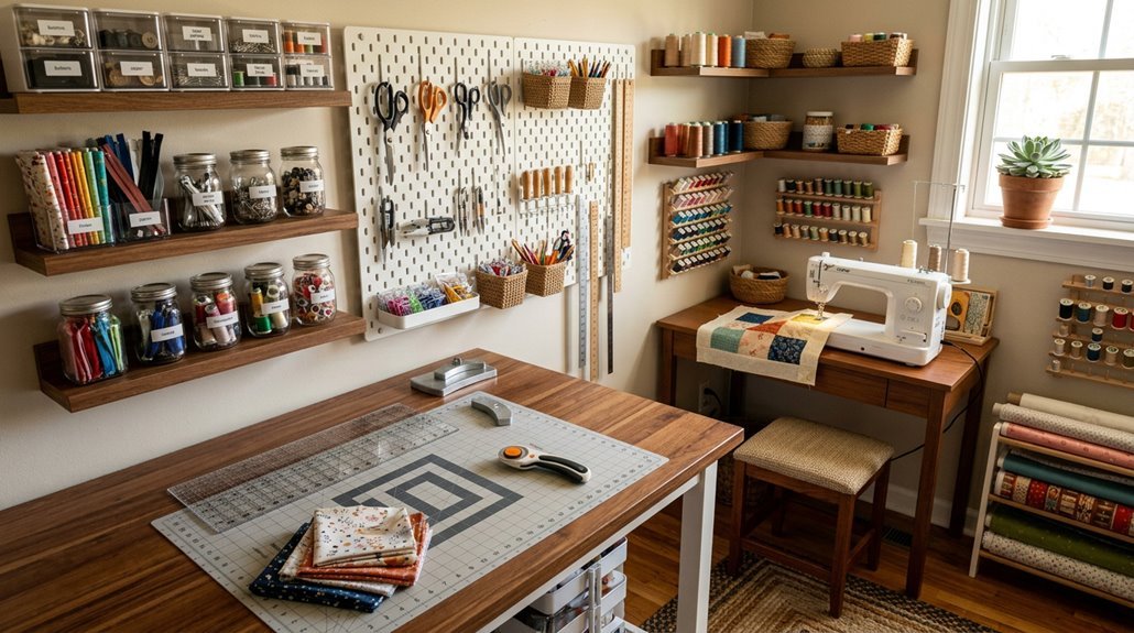 seven small sewing room ideas