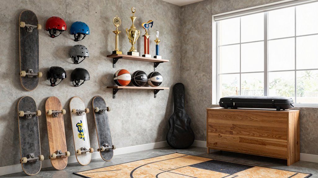 5 Teenage Boys Bedroom Ideas That Actually Work 1 skateboard wall art gallery