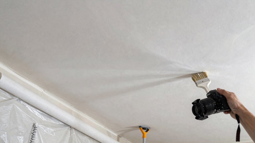 skim coat popcorn ceiling