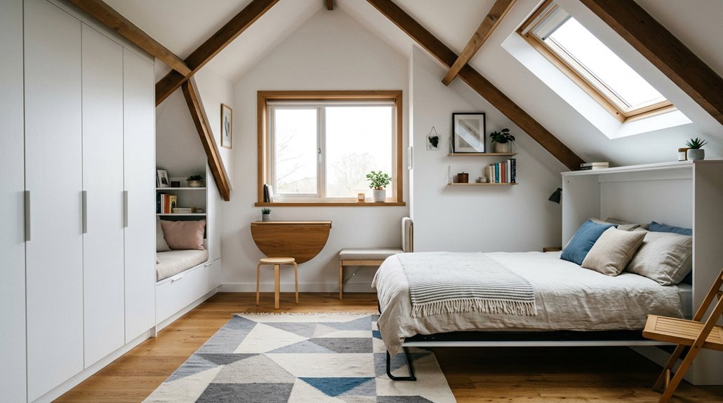 slanted ceiling bedroom ideas