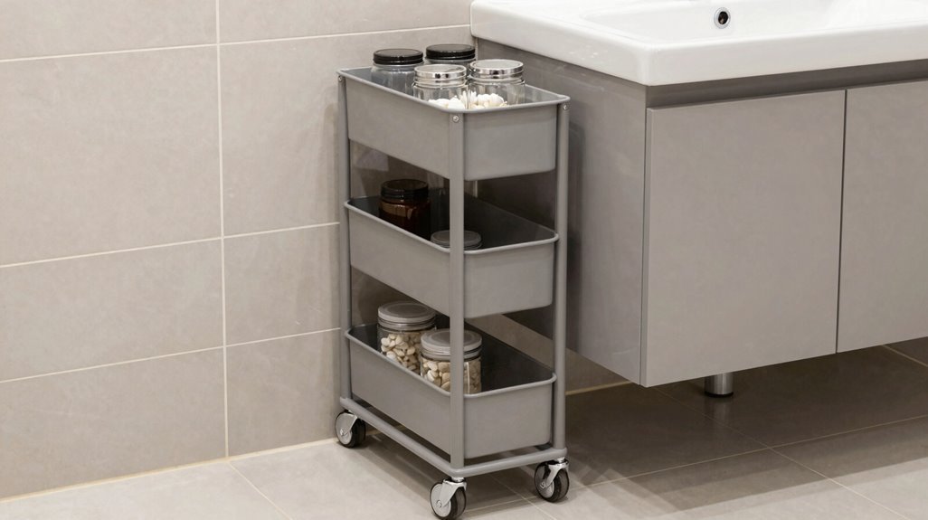 slim carts fit 4 6 inches wide spaces