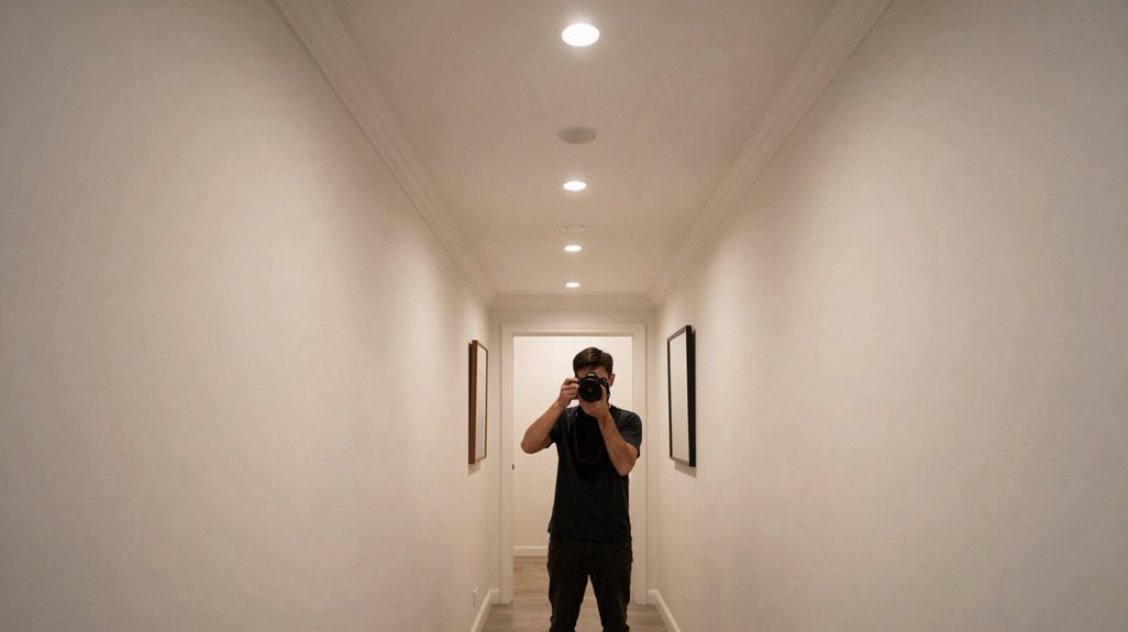 slim flush mounts brighten corridors