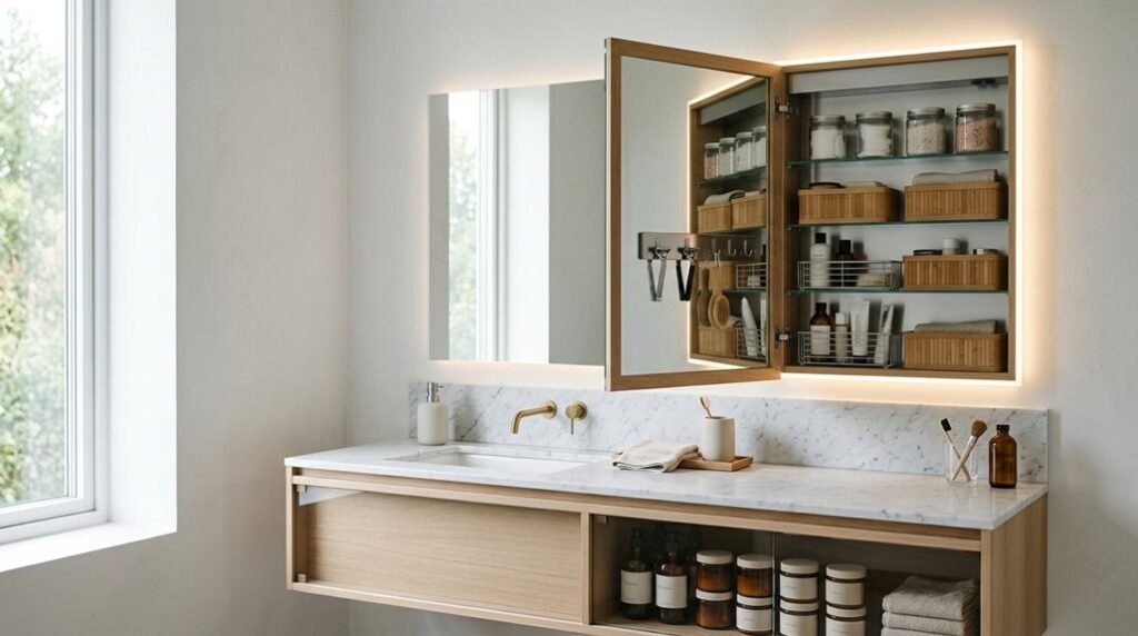 smart bathroom storage space saving ideas