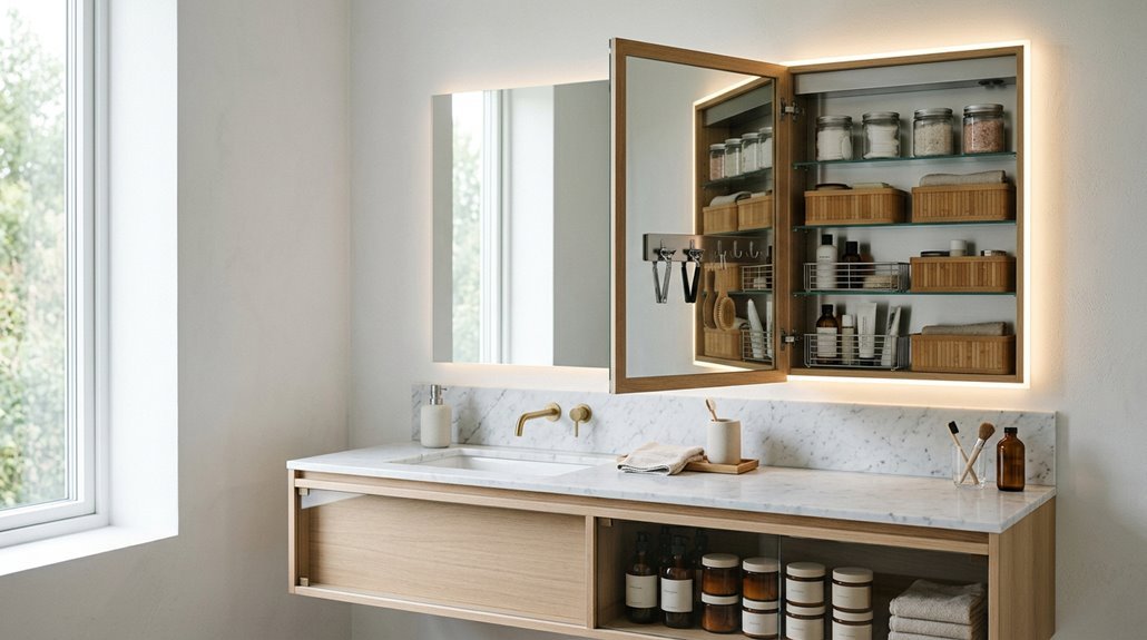 smart bathroom storage space saving ideas