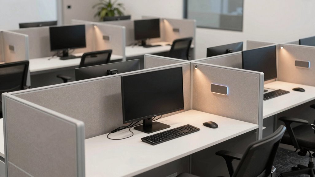 5 Office Cubicle Designs That Boost Productivity in 2027 5 smart lighting wireless charging cubicles