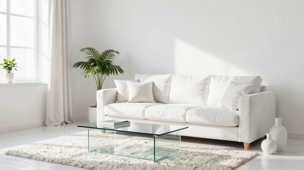 smart maintenance for white living room