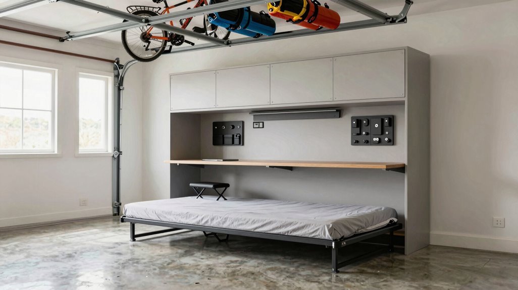 space saving garage conversion furniture solutions