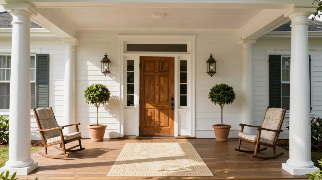 symmetrical porch balanced welcoming thresholds
