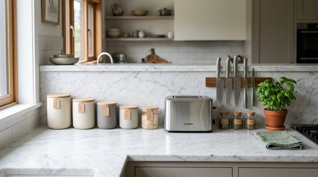 ten steps to organize counters