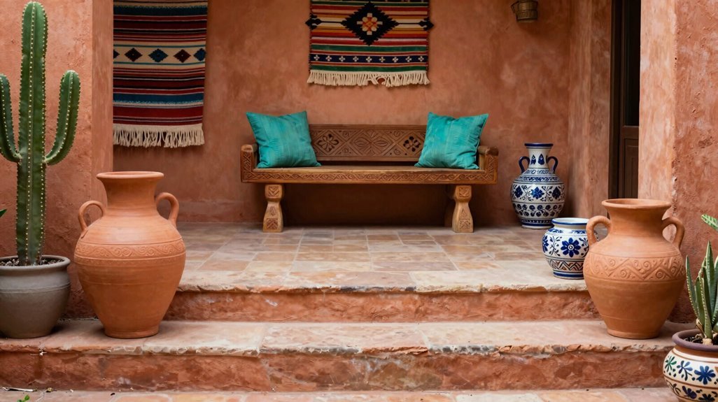 terracotta base bold accents balanced neutrals
